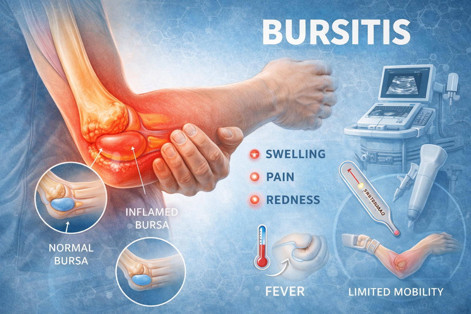 Бурсит: причини, симптоми та методи лікування