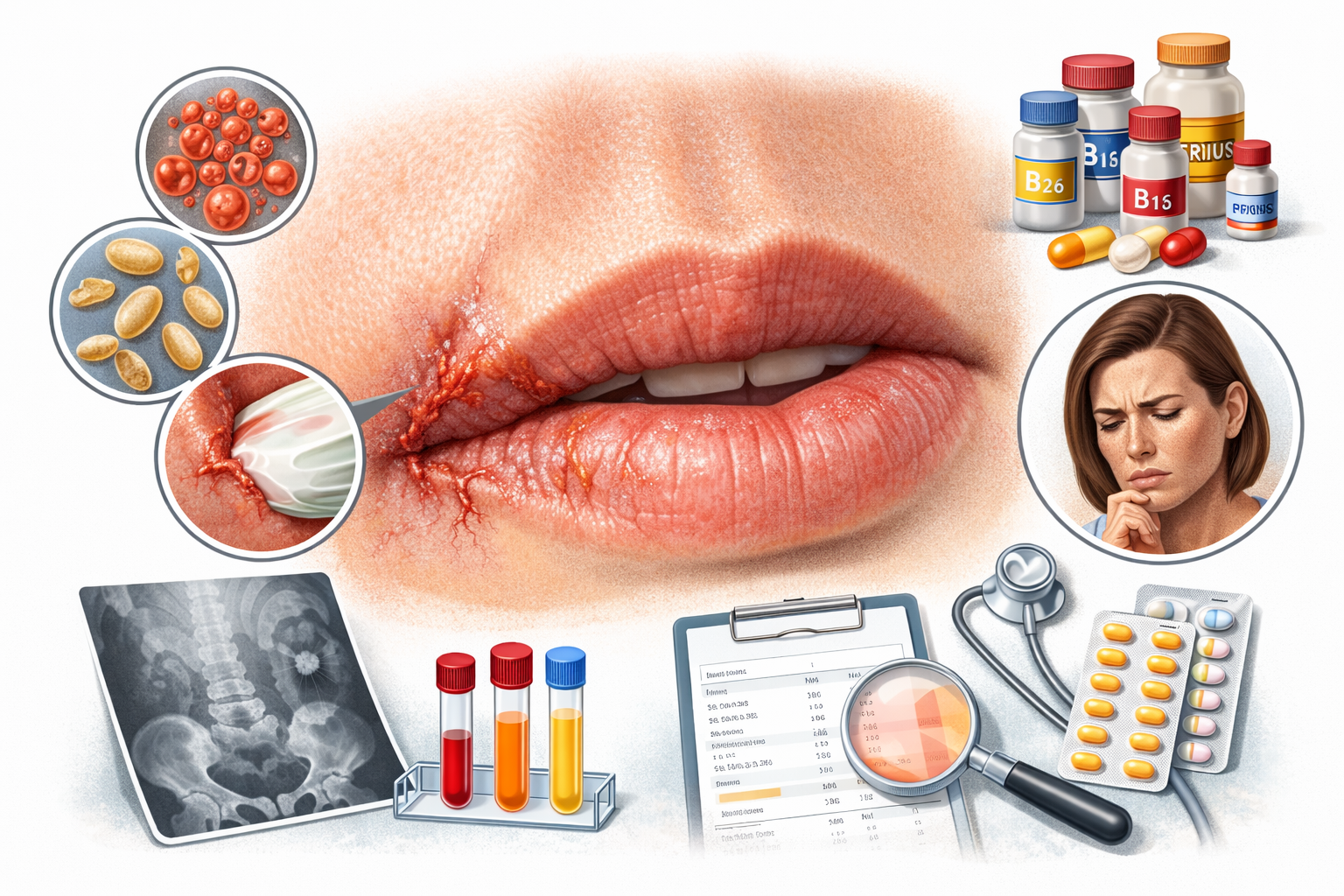 Чому тріскаються куточки губ і що за цим може стояти